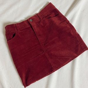 Maroon skirt